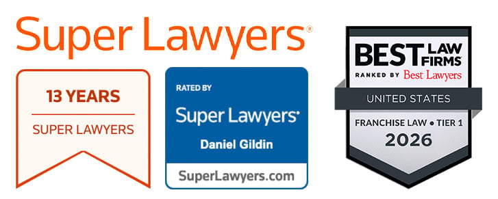 Rated by Super Lawyers Daniel Gildin | Best Law Firms Ranked by Best Lawyers | United States | Franchise Law | Tier 1 | 2026